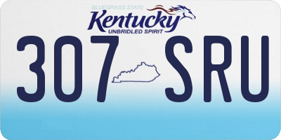 KY license plate 307SRU