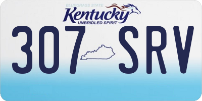 KY license plate 307SRV