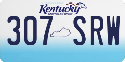 KY license plate 307SRW