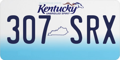 KY license plate 307SRX