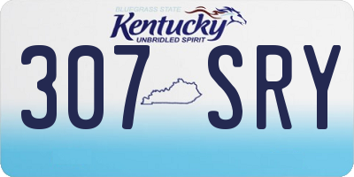 KY license plate 307SRY