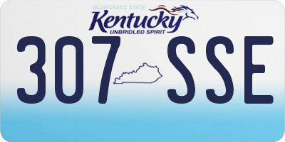 KY license plate 307SSE