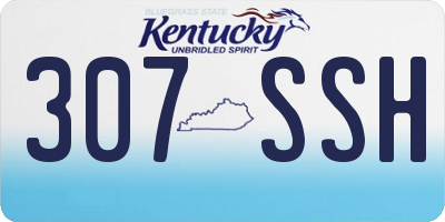 KY license plate 307SSH