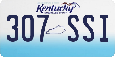 KY license plate 307SSI
