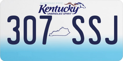 KY license plate 307SSJ