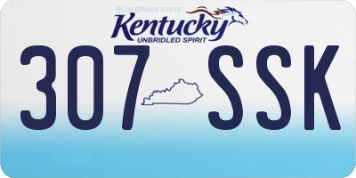 KY license plate 307SSK