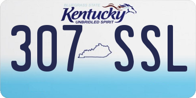 KY license plate 307SSL