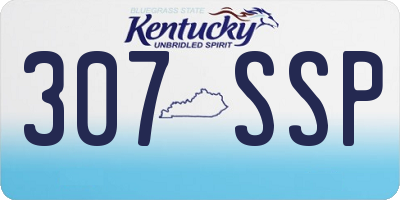KY license plate 307SSP