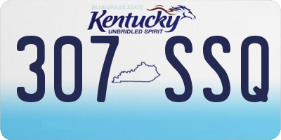 KY license plate 307SSQ
