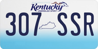KY license plate 307SSR
