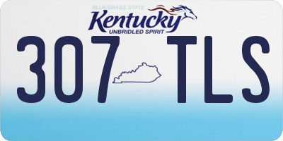 KY license plate 307TLS