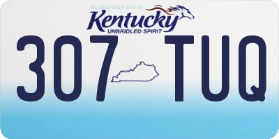 KY license plate 307TUQ