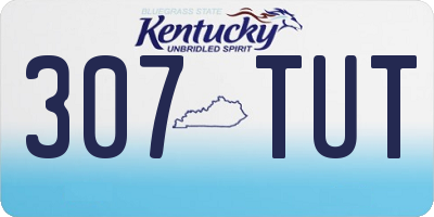 KY license plate 307TUT