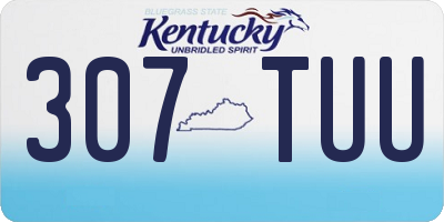 KY license plate 307TUU