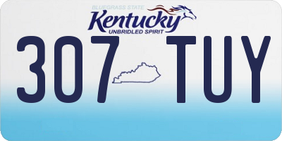KY license plate 307TUY