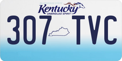 KY license plate 307TVC