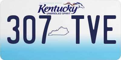 KY license plate 307TVE
