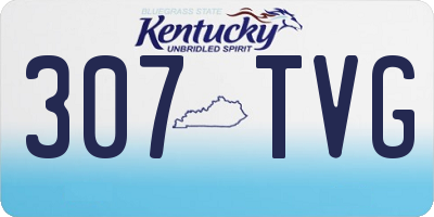 KY license plate 307TVG