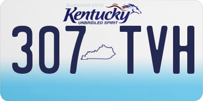 KY license plate 307TVH
