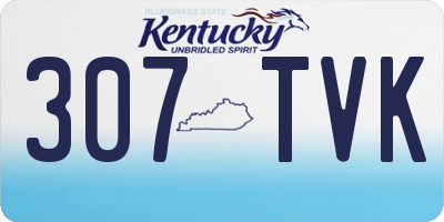 KY license plate 307TVK