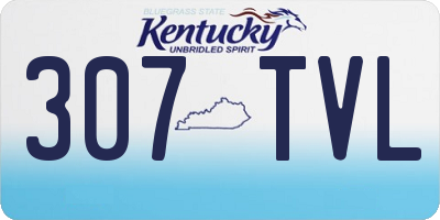 KY license plate 307TVL