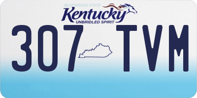 KY license plate 307TVM