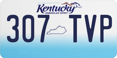 KY license plate 307TVP