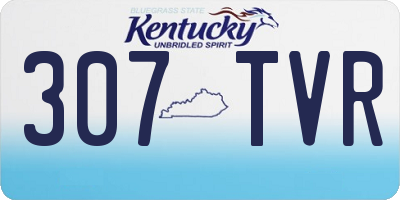 KY license plate 307TVR