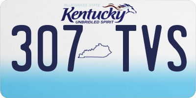 KY license plate 307TVS