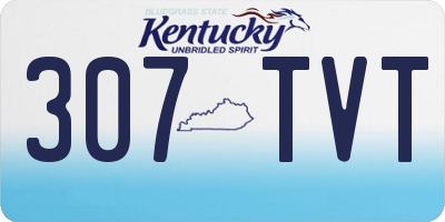 KY license plate 307TVT