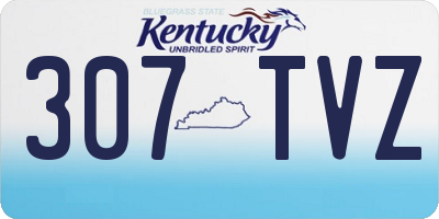 KY license plate 307TVZ