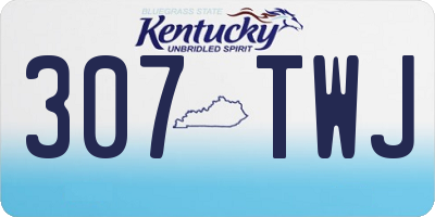 KY license plate 307TWJ