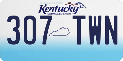 KY license plate 307TWN