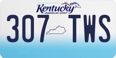 KY license plate 307TWS