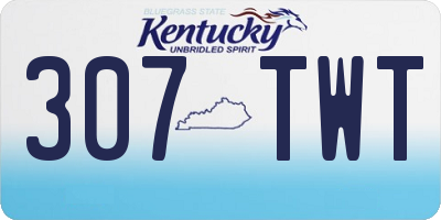 KY license plate 307TWT