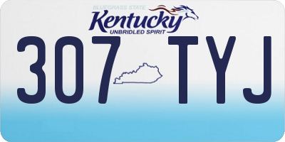 KY license plate 307TYJ