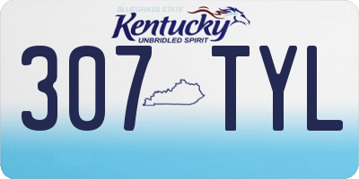 KY license plate 307TYL