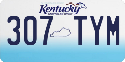 KY license plate 307TYM