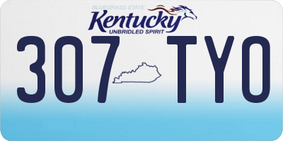KY license plate 307TYO