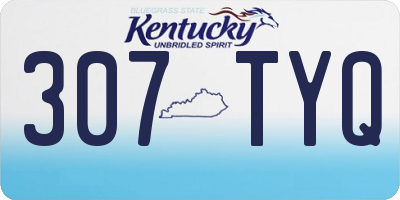 KY license plate 307TYQ