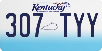 KY license plate 307TYY