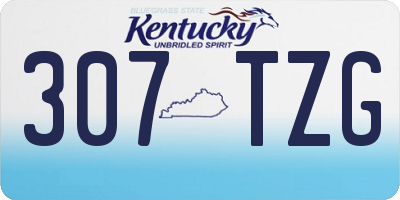 KY license plate 307TZG