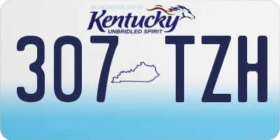 KY license plate 307TZH