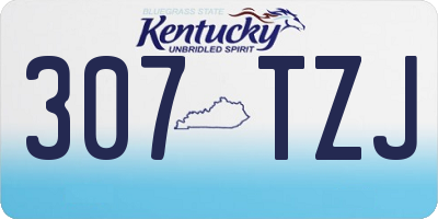 KY license plate 307TZJ