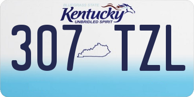 KY license plate 307TZL