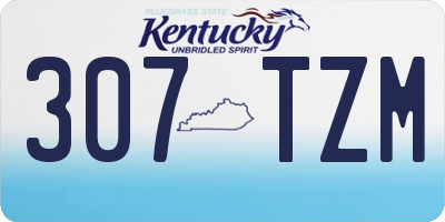 KY license plate 307TZM