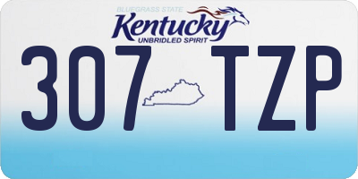 KY license plate 307TZP