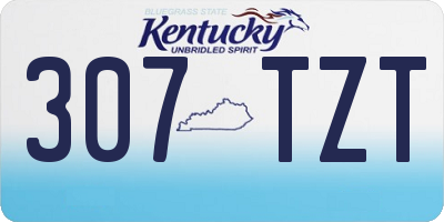 KY license plate 307TZT