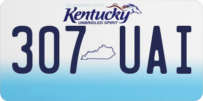 KY license plate 307UAI