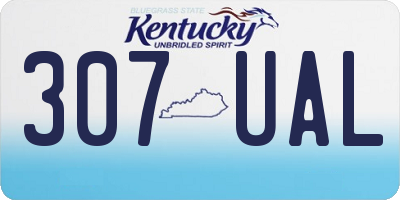 KY license plate 307UAL